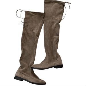 ALDO OVER THE KNEE FLAT SUEDE BOOTS